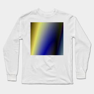 blue yellow white texture art Long Sleeve T-Shirt